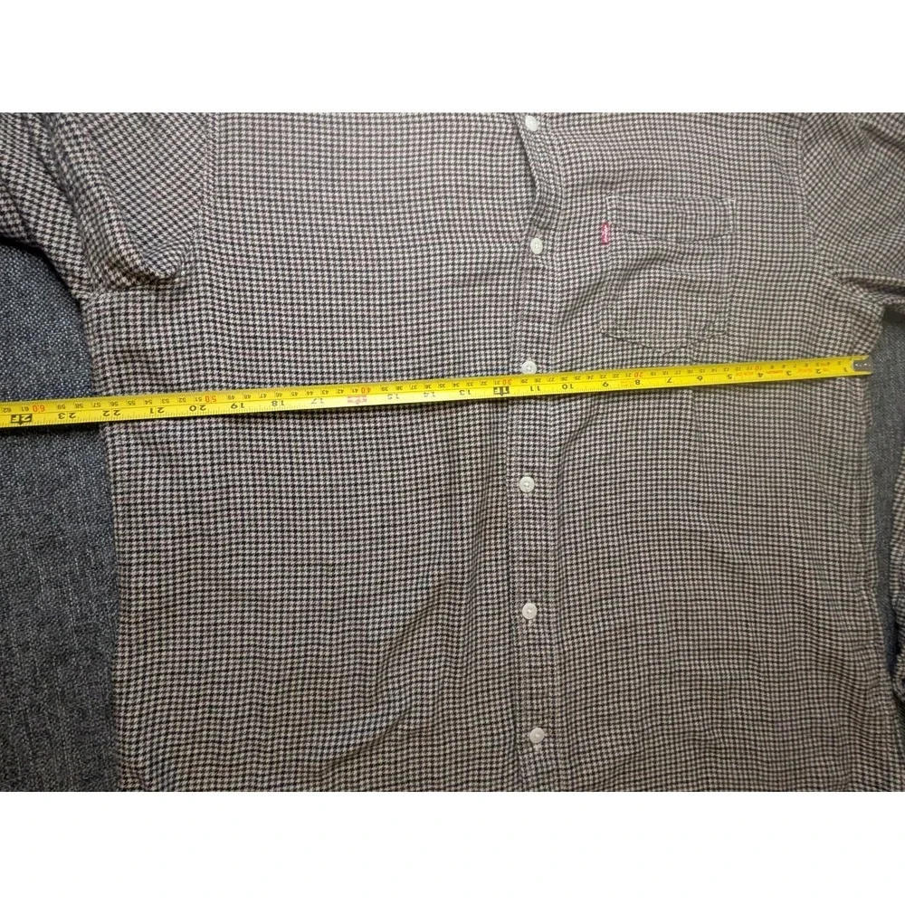 Levi's‎ Long Sleeve Button-up Shirt Multicolor Plaid Large Mens Flannel Standard